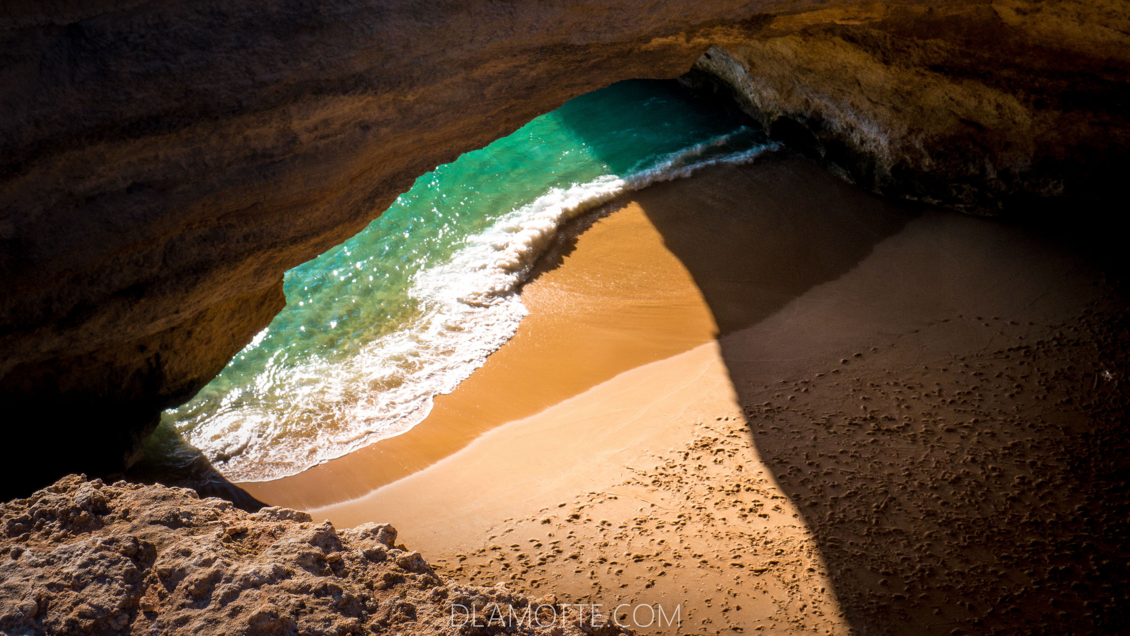 Praia de Benagil Algarve plaża Algarve w listopadzie