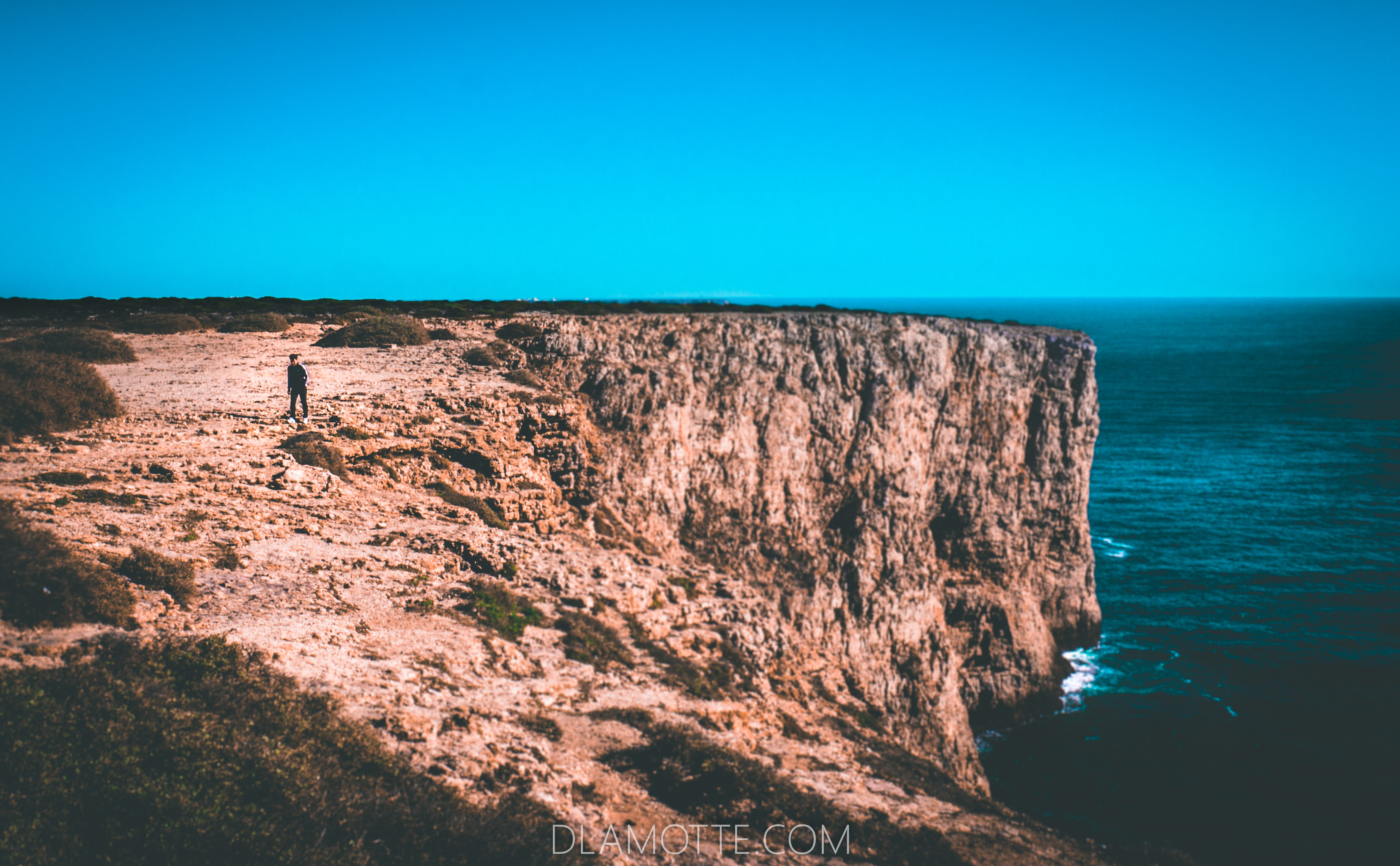 Cape St. Vincent, Algarve klif Algarve w listopadzie