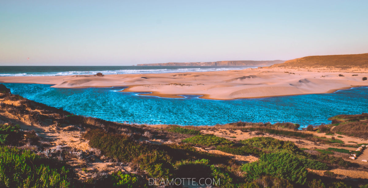 Praia da Bordeira Algarve Algarve w listopadzie